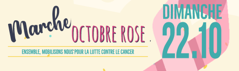 Octobre Rose marche 22 octobre Chemillé-en-Anjou Centre Social